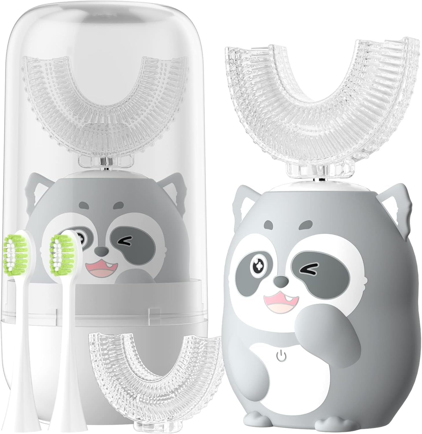 Gray Raccon (Age 8-15) - 360 UltraSonic Electric Toothbrush