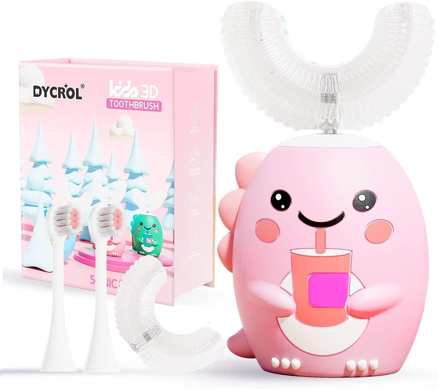 Pink Dinosaur UltraSonic Electric Toothbrush