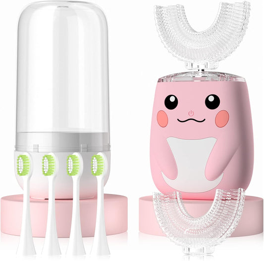 Pink Dolphin (Age 2-7) - 360 UltraSonic Electric Toothbrush