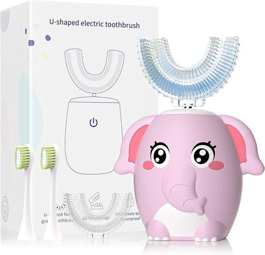 Pink Elephant (Age 2-7) - 360 UltraSonic Electric Toothbrush