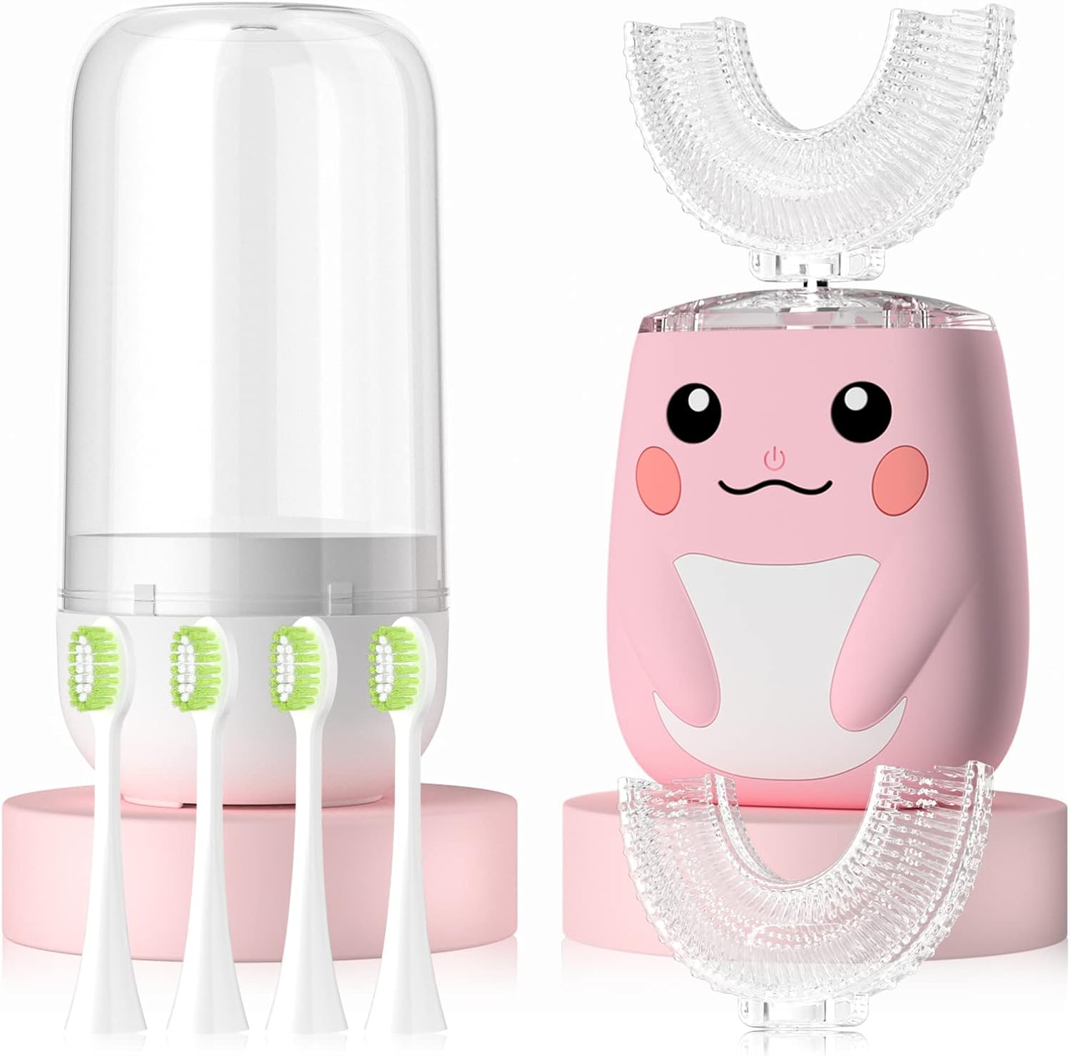 Pink Dolphin/Shark (Age 8-14) - 360 UltraSonic Electric Toothbrush