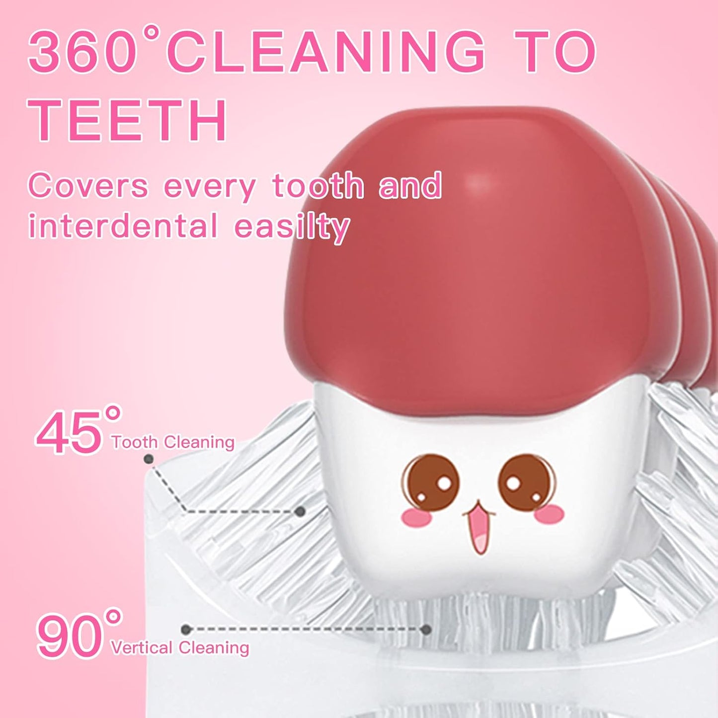 Pink Elephant (Age 2-7) - 360 UltraSonic Electric Toothbrush